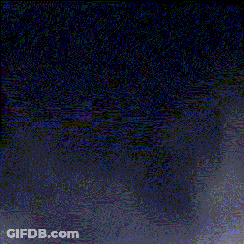 Two French Fries Flying With Smoke GIF