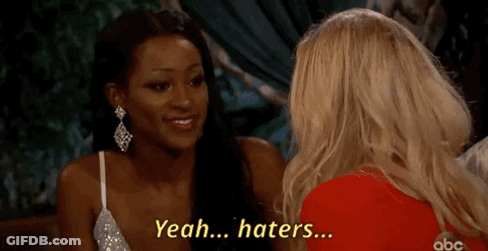 Two Girls Agreeing Yeah Haters GIF