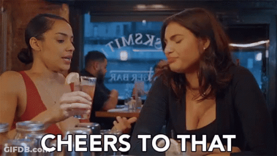 Two Girls Cheers GIF