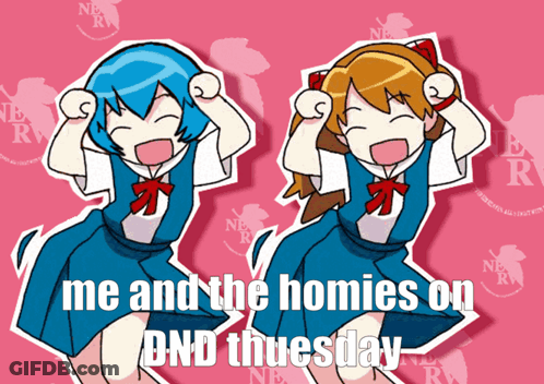 Two Girls Dancing Me And The Homies On Dnd Thursday GIF