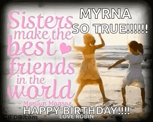 Two Girls Dancing On Beach Sisters Make Best Friends GIF