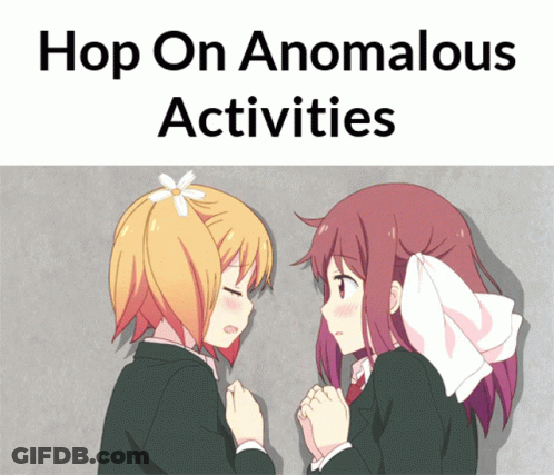 Two Girls Hop On Anomalous Activities GIF