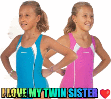 Two Girls I Love My Twin Sister GIF