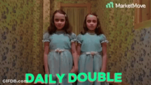 Two Girls In Blue Dresses Daily Double GIF