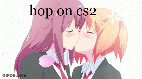 Two Girls Kissing With Hop On CS2 GIF