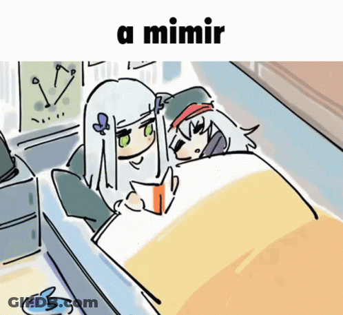 Two Girls Laying In Bed A Mimir GIF