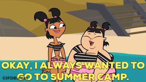 Two Girls On Beach Okay I Always Wanted Summer Camp GIF