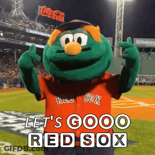 Two Green Cartoon Characters Saying I Can't Wait GIF