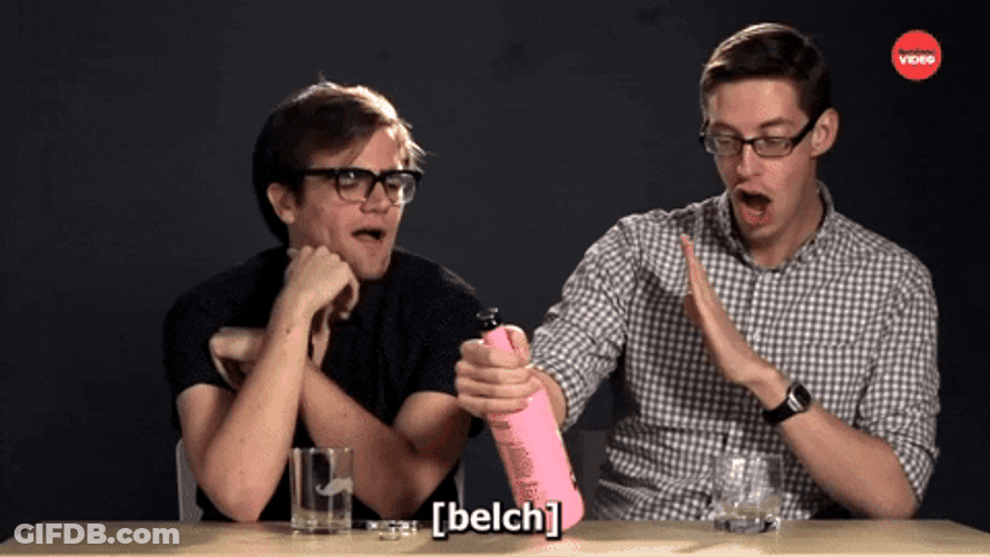 Two Guys Burp Sign Of Satisfaction GIF