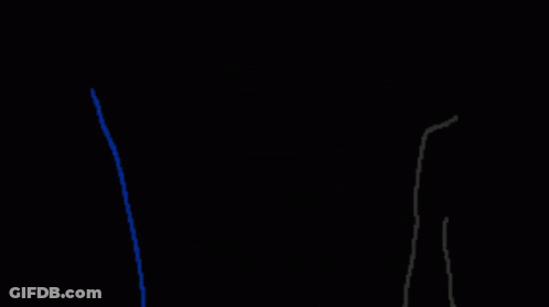 Two Hands Holding Each Other Blue String Pixel Art GIF