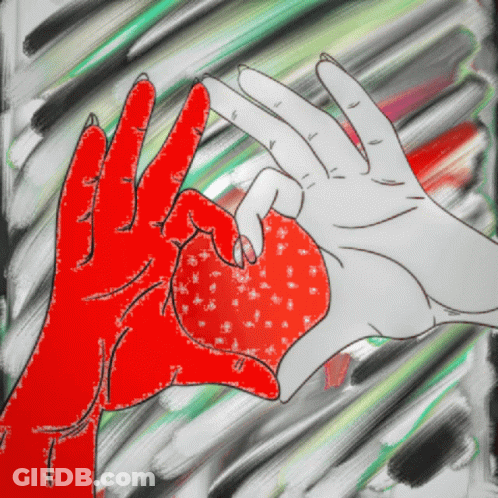 Two Hands Making A Heart Shape With Their Fingers GIF