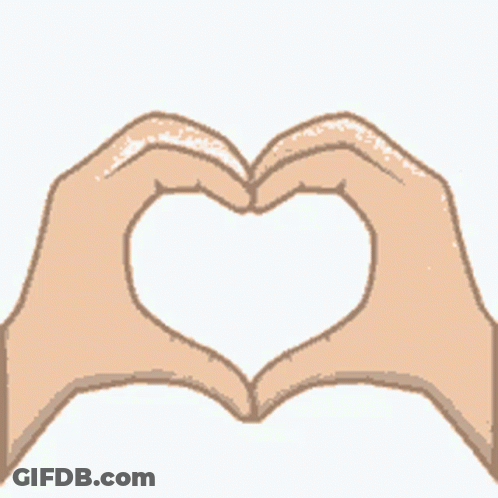 Two Hands Making A Heart Shape With Their Fingers GIF