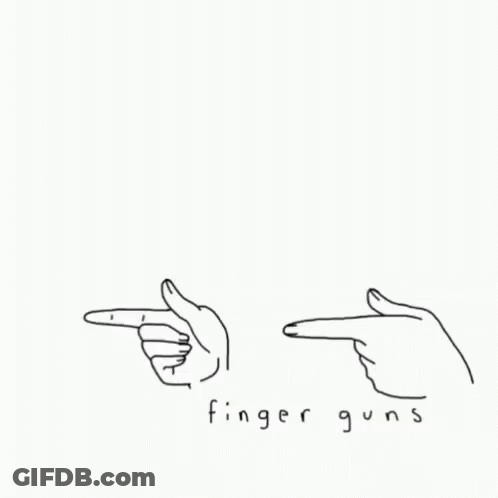 Two Hands Pointing Finger Guns GIF