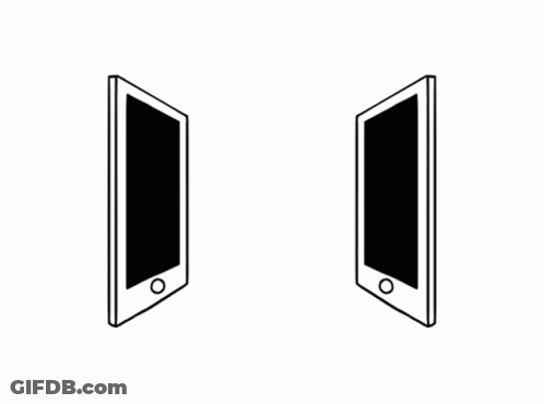 Two Hands Shaking Through Cell Phone GIF