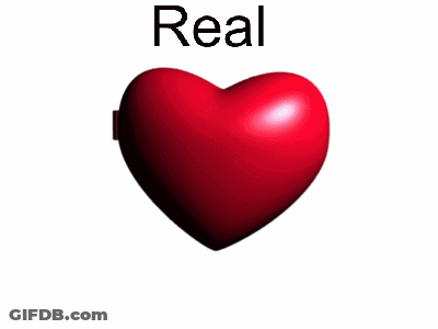 Two Hearts Saying Real GIF