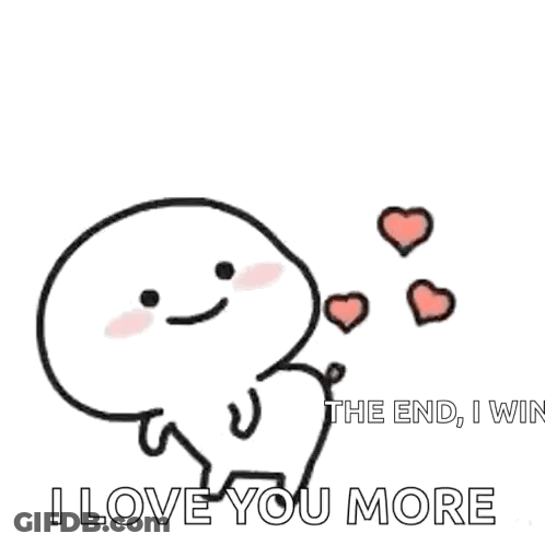 Two Hearts With I Love You The Mostest Infinity GIF