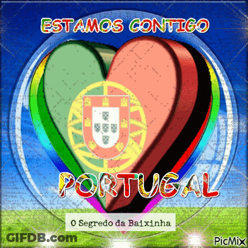 Two Hearts With Portugal GIF