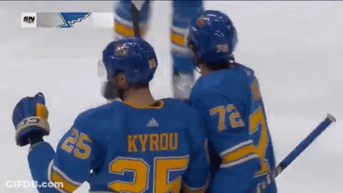 Two Hockey Players 49 And 91 GIF