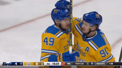 Two Hockey Players 49 And 91 GIF