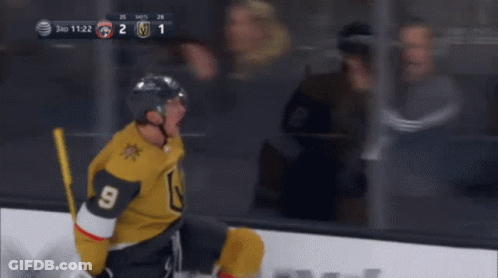 Two Hockey Players With Number 41 Jerseys GIF