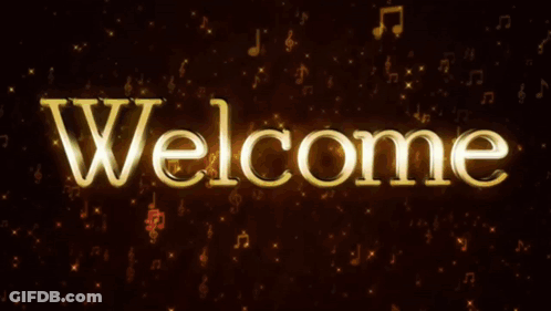 Two Hummingbirds Are Flying Around A Welcome Sign GIF