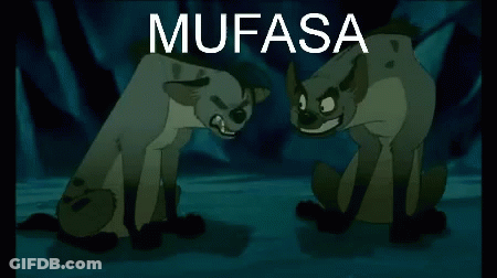 Two Hyenas Saying Mufasaa Otra Vez GIF