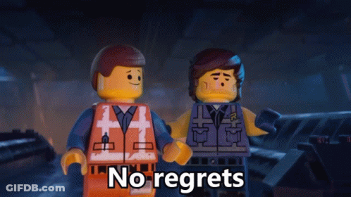 Two Lego Figures No Regrets GIF