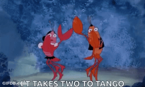 Two Lobsters Dancing It Takes Two To Tango GIF