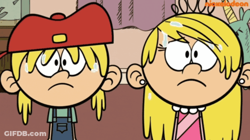 Two Loud House Characters GIF