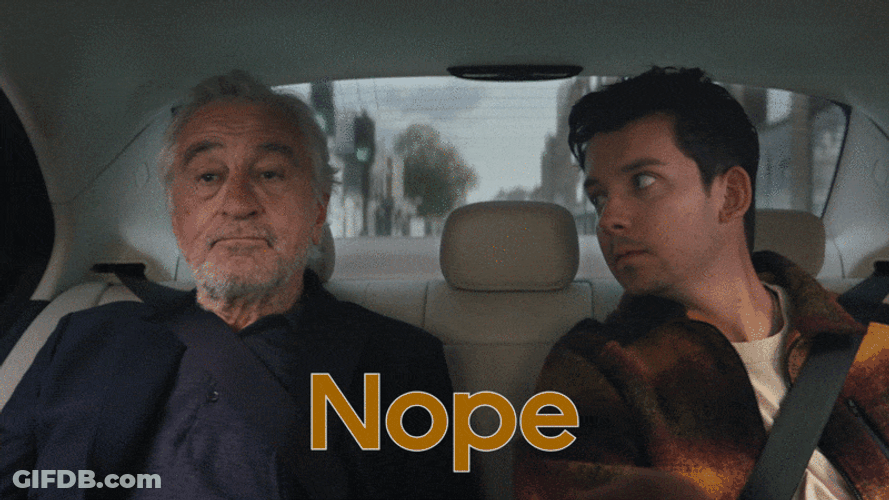 Two Man Talking Inside Uber Drive GIF