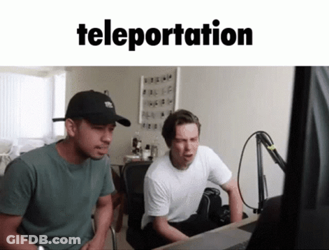 Two Man Teleport Fast GIF