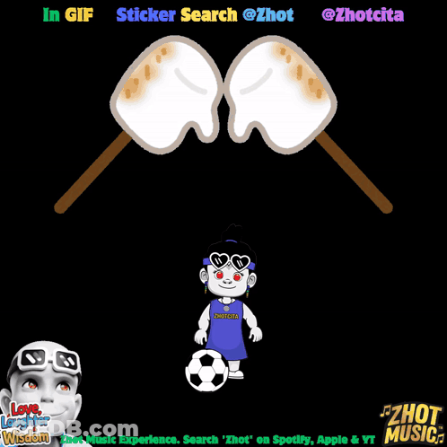 Two Marshmallows On Sticks With @Zhot @Zhotcita GIF