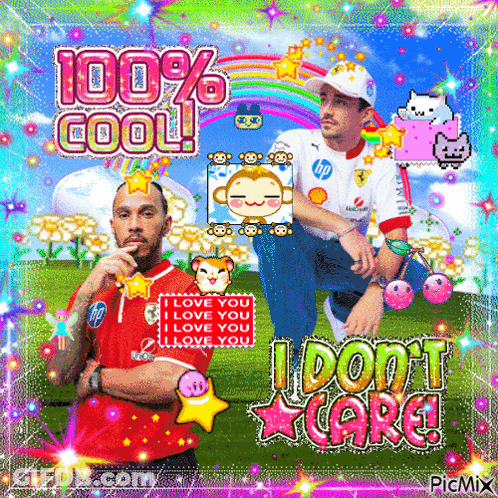 Two Men 100% Cool I Love You GIF