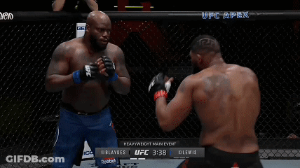 Two Men Are Fighting In A Boxing Ring With The Words Curtis Was Winning On The Bottom GIF