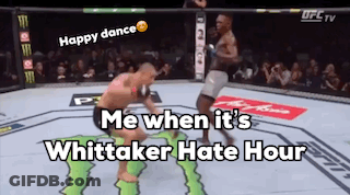 Two Men Are Fighting In A Boxing Ring With The Words Me When It 'S Whitaker Hate Hour GIF