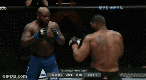 Two Men Are Fighting In A Heavyweight Main Event Of Ufc GIF