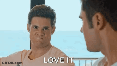 Two Men Are Looking At Each Other And One Of Them Is Making An Angry Face . GIF