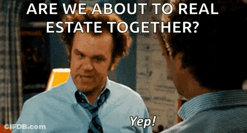 Two Men Talking About Real Estate GIF