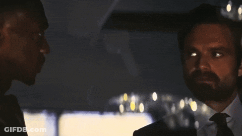 Two Men Looking At Each Other Saying I Love Ya Buddy GIF