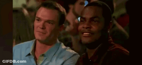 Two Men Are Sitting Next To Each Other And One Of Them Is Saying Yeah What You Know About Money Gurl GIF