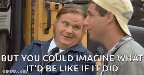 Two Men Are Sitting Next To Each Other On A Bus Talking To Each Other . GIF