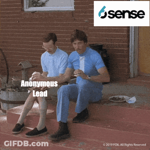 Two Men Are Sitting On A Porch With Anonymous Lead Written In The Corner GIF