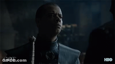 Two Men Are Standing Next To Each Other And The Word Got Is On The Bottom Right GIF