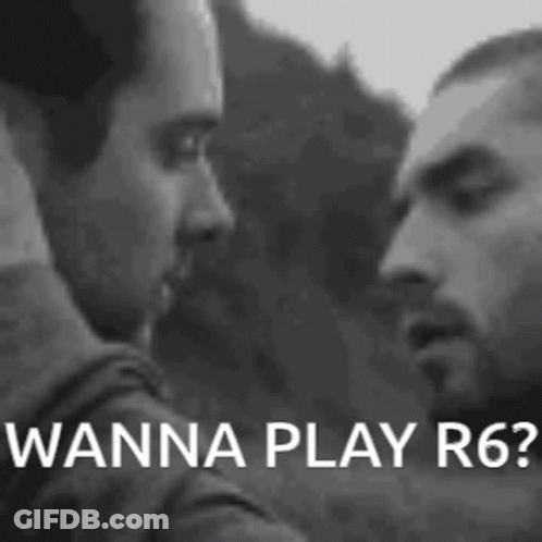 Two Men Are Standing Next To Each Other In A Black And White Photo . GIF