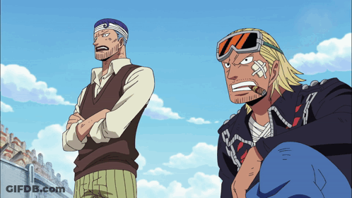 Two Men Are Standing Next To Each Other With One Wearing A Bandage On His Face GIF