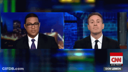 Two Men Are Talking On A Cnn Show At 10:00 Pm Et GIF