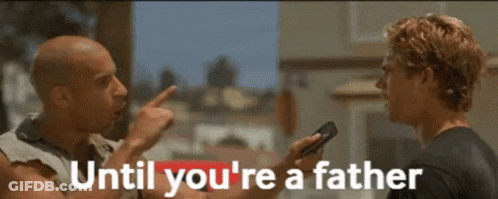 Two Men Are Talking To Each Other And One Of Them Is Pointing At The Other . GIF