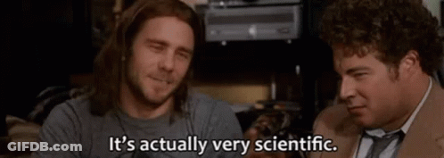 Two Men Are Talking To Each Other And One Of Them Is Saying `` It 'S Actually Very Scientific . '' GIF