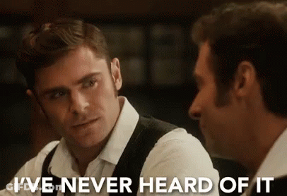 Two Men Are Talking To Each Other In A Bar And One Of Them Is Telling The Other That He Has Never Heard Of It . GIF