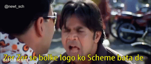Two Men Arguing With Zor Zor Se Bolke Logo Ko Scheme Bata De GIF